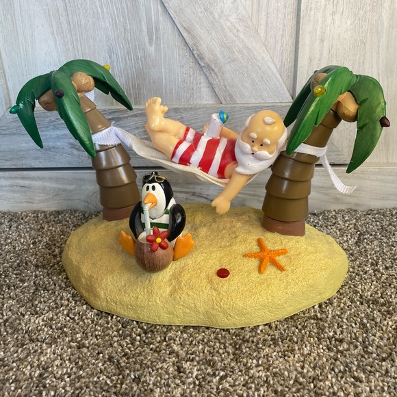 GEMMY SANTA IN HAMMOCK ANIMATED MUSICAL FIGURE JIMMY BUFFETT 5 O'CLOCK SOMEWHERE - Picture 8 of 10